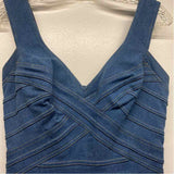 Tadashi Size 6-S Women's Blue Stitches Sheath Dress