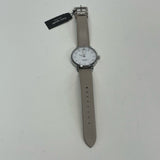 Kate Spade Solid Taupe Leather Watchband Round Watch