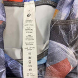 Lululemon Size 6 Women's Blue-Multi Pattern Pants Activewear Pants