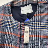 Andersen & Lauth Size One Fits All Women's Blue-Multi Plaid Poncho-Cape