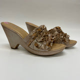 Born Crown Women's Size 9 Tan Textured Wedge Sandals