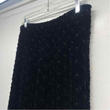 Harari Size One Size 8 Women's Black Embroidered Pencil Skirt