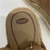 Dr. Scholls Size 8 Women's Tan Cut Out Espadrille Sandals