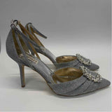 Badgley Mischka Size 10 Women's Silver Shimmer High Heel Shoes