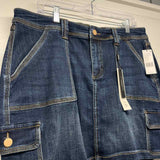 Liverpool Size 14 Women's Blue Stitches Cargo Skirt