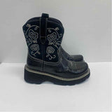 Ariat Fatbaby Size 7 Women's Black Embroidered Western Boots