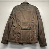 Montanaco Women's Size L Brown Solid Zip Up Jacket