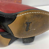Laredo Size 7 Women's Red Embroidered Western Boots