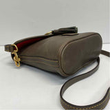 Dooney & Bourke Florentine Dottie Taupe Leather Solid Crossbody Handbag