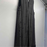 SL Fashions Size 12-M Women's Black-Silver Beaded Shift Dress