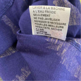 Jamie Sadock Size M Women's Navy-Yellow Pattern Zip Neck Sleeveless Top