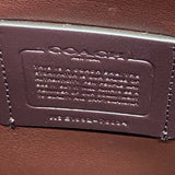 Coach Burgundy Colorblock Leather Crossbody Handbag