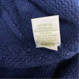 Garnet Hill Size M Women's Navy Solid Turtle Neck Sweater