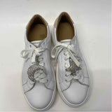 Michele Lopriore Size 39-9 Women's White Solid Lace Up Sneakers