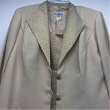 Karen Miller Size 14-L Women's Champagne Shimmer Maxi Dress w Long Sleeve Jacket