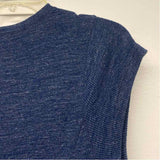 Polo by Ralph Lauren Size Xl Women's Blue Tweed Fit And Flare Maxi Dress