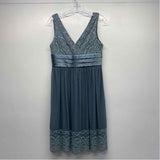 R&M Richards Size 10-M Women's Teal Beaded Shift Dress