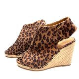 Kelsi Dagger Women's Size 6.5 Brown-Tan Animal Print Pep Toe Shoes