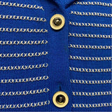 St. John Collection By Marie Gray Women's Size 8-M Blue-White Stripe Jacket