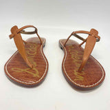 Sam Edelman Size 7.5 Women's Brown Solid Thong Sandals