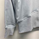 Allwear Size 4-XL Women's Light Blue Solid Zip Up/Hoodie Activewear Top