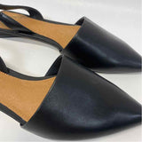 Franco Sarto Size 7.5 Women's Black Solid Slingback Shoes