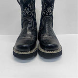 Ariat Fatbaby Size 7 Women's Black Embroidered Western Boots
