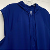 Title Nine Size Xl Women's Blue Solid Hoodie Activewear Top