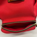 Dooney & Bourke Solid Red Canvas Backpack