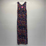 Michael Michael Kors Size 10-M Women's Blue-Multi Pattern Maxi Dress