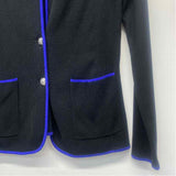 Lauren Ralph Lauren Women's Size S Black Solid Button Up Jacket
