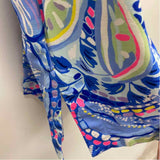 Lilly Pulitzer Size 4-S Women's Blue-Multi Pattern Shift Dress