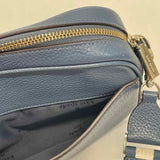 Kate Spade Blue Pebbled Leather Crossbody Handbag