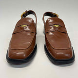 Franco Sarto Size 8.5 Women's Brown Solid Mules Shoes