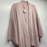 Lululemon Size One Fits All Women's Pink Solid Open Front Poncho-Cape
