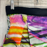 Beatriz Camacho Size 4 Women's Multicolor Patchwork Pencil Skirt