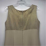 Karen Miller Size 14-L Women's Champagne Shimmer Maxi Dress w Long Sleeve Jacket