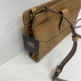 Frye Caramel Solid Leather Crossbody Handbag