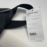 Gaston Luga Black Solid Polyurethane Fanny Pack