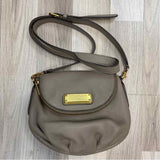 Marc By Marc Jacobs Taupe Leather Pebbled Crossbody Handbag
