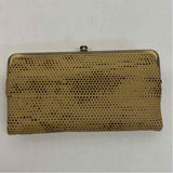 Hobo Tan Leather Cutout Clam Shell Clutch