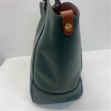 Bass Green Faux Leather Pebbled Tote Handbag w Crossbody Handbag and Wristlet