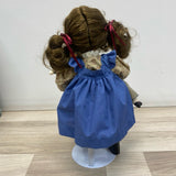 Linda Steele Annabelle Doll Holding 2 Rag Dolls Signed in 18K Gold Ltd. Ed.