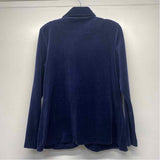 Lesley Evers Women's Size Xl Navy Solid Blazer Jacket