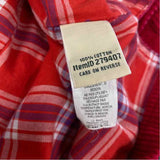 LL Bean Size 2x Women's Red Solid Button Up Shirt