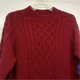 Kiel James Patrick Size L Women's Red Roses Sweater Dress