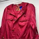 Michael Kors Women's Size M Pink Solid Zip Up/Hoodie Jacket