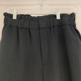 Cartonnier - Anthropologie Size S- 2/4 Women's Black Solid Cuff Capri