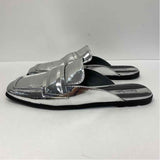 Franco Sarto Size 8.5 Women's Silver Solid Mules Shoes