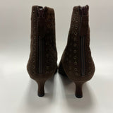 Chico's Size 10 Women's Brown Cut Out High Heel Booties
